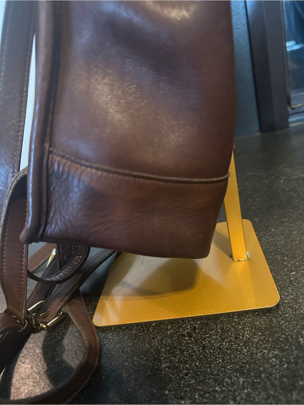 Coach Brown Leather Daypack - Picture 5 of 10